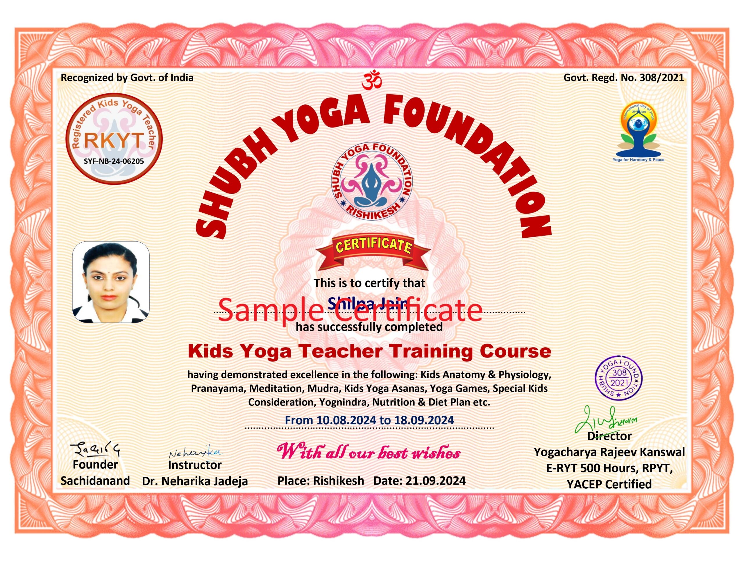 Kids Yoga TTC Certificate