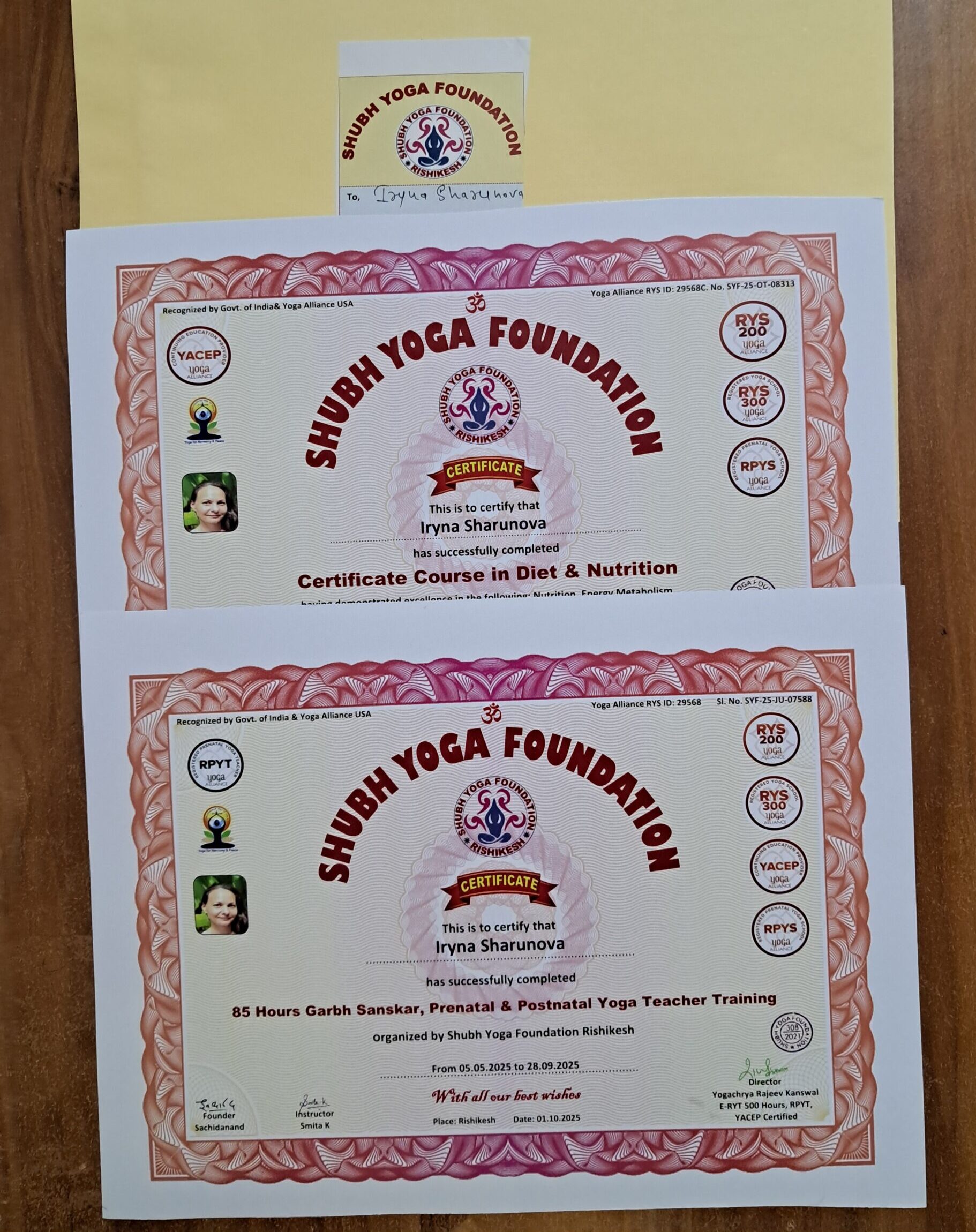 RPYT 85 Hours Garbh Sanksar & Pregnancy Prenatal & Postnatal Yoga Teacher Training Course Govt. of India & Yoga Alliace USA certificae Yoga Certificate in lowest Course (4)