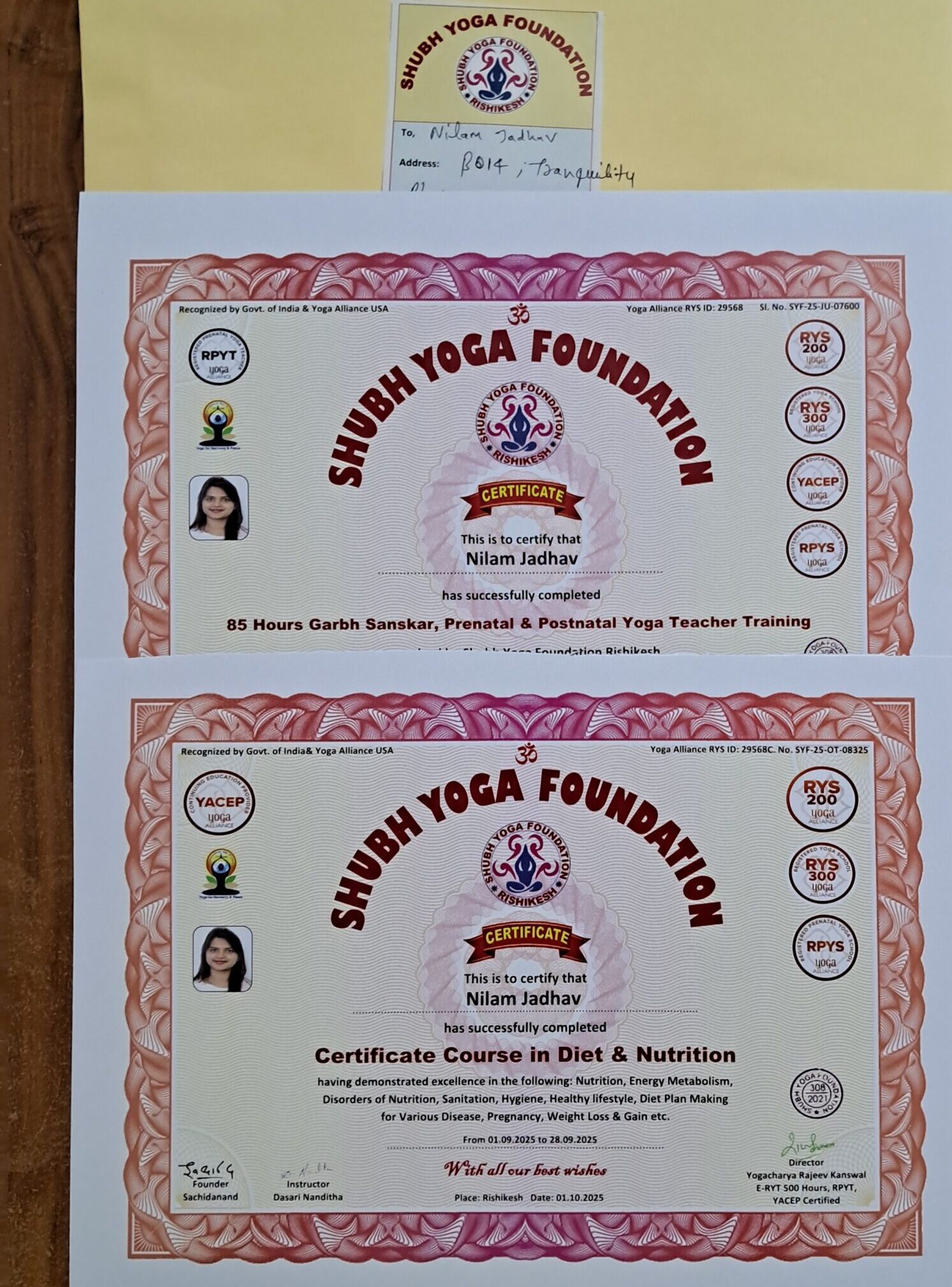 RPYT 85 Hours Garbh Sanksar & Pregnancy Prenatal & Postnatal Yoga Teacher Training Course Govt. of India & Yoga Alliace USA certificae Yoga Certificate in lowest Course (7)