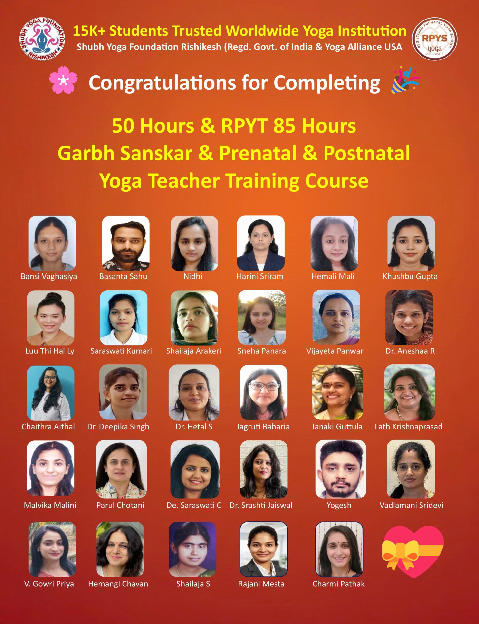 RPYT 85 Hours Garbh Sanakar & Pregnancy Prenatal & Postnantal Teacher Training Course (3)