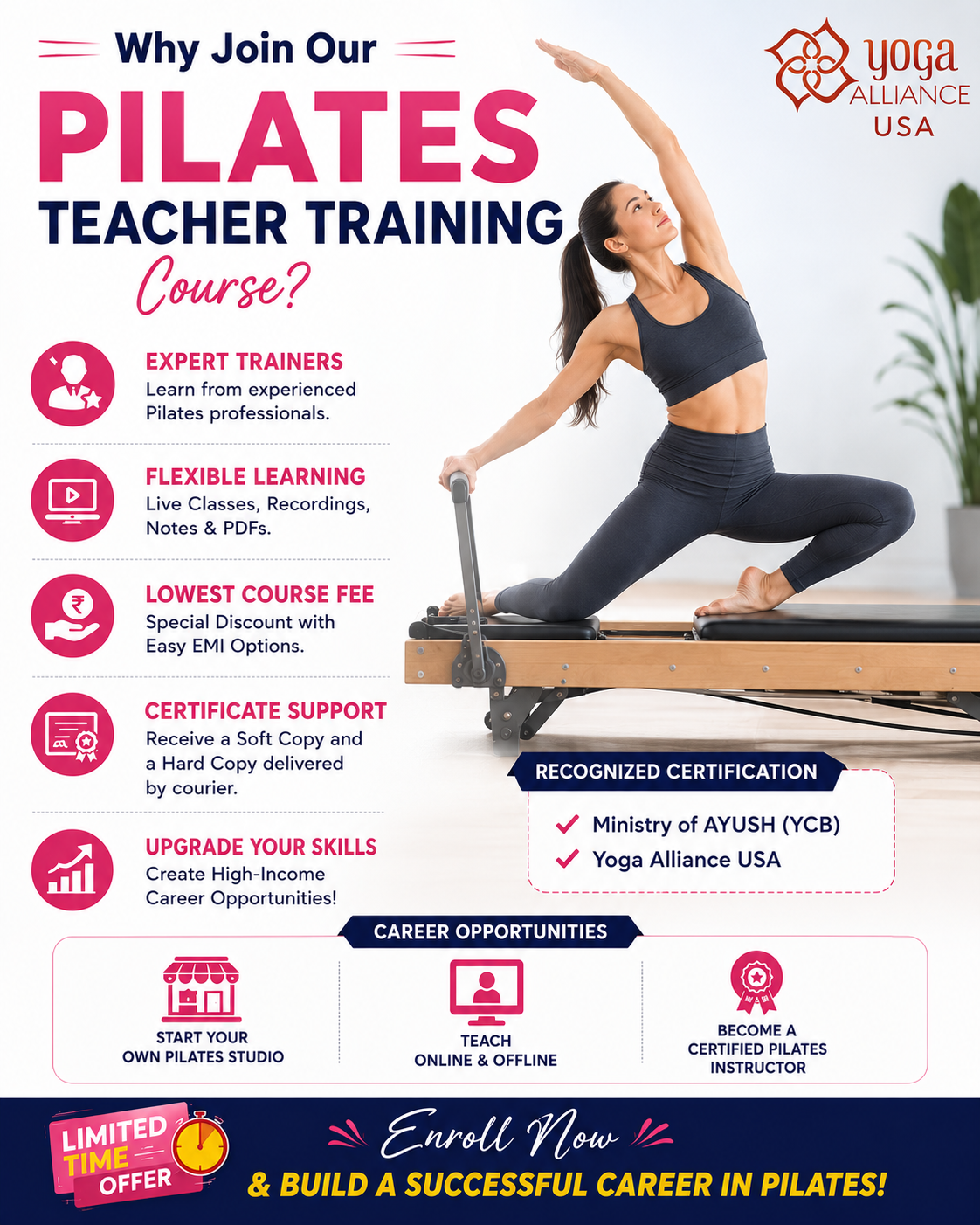 Pilates Yoga Teacher Training Course online Offline (1)