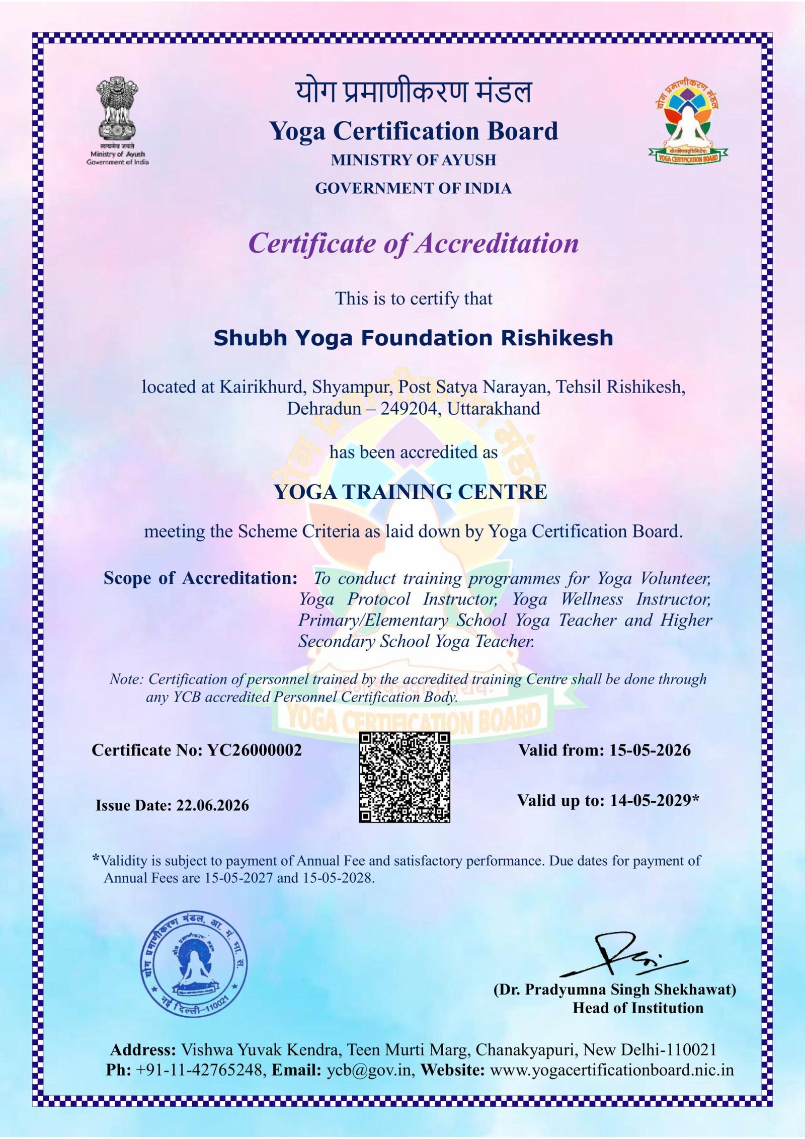 Shubh Yoga Foundation Rishikesh - YTC (2026-29) (1)